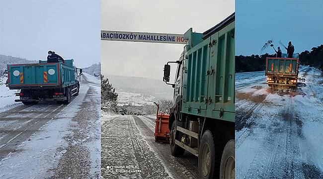 Manisa Büyükşehir'den karla etkin mücadele