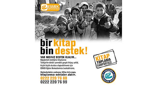 "Bir Kitap Bin Destek" kampanyası ile çocukların yüzü gülüyor