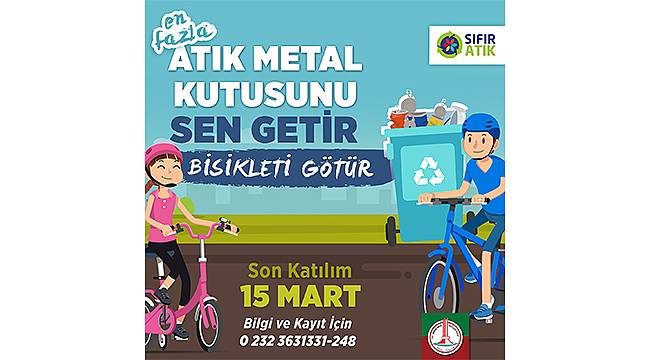 Atık metal kutusunu getir, bisikletini götür