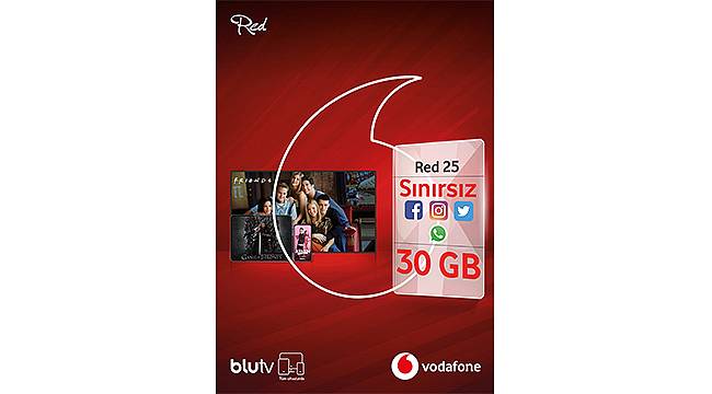 Vodafone RED'lilere 12 Ay ücretsiz BLUTV üyeliği 