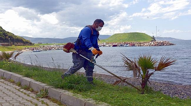 Aliağa'daki Çakmaklı Mahallesi'nde bahar bakımı 