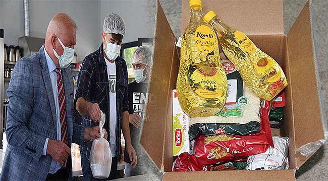 Kemalpaşa'da 15 bin kişiye sıcak yemek 4 bin koli