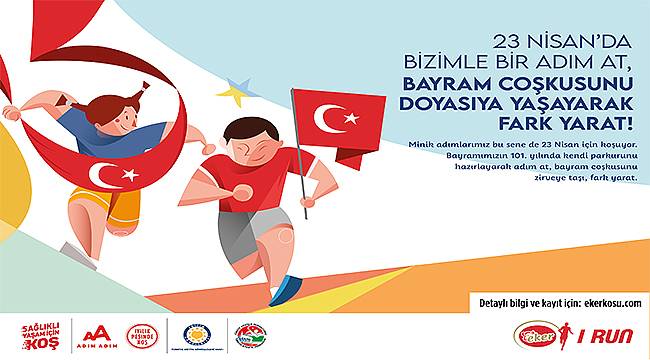 Minik adımlar 23 Nisan için koşarak fark yaratacak