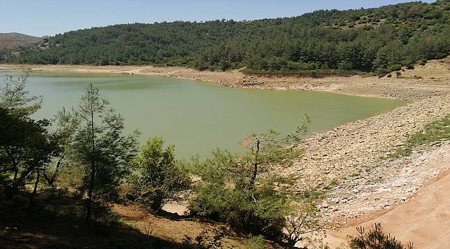 Afette zarar gören Balabandere Göleti onarıldı 