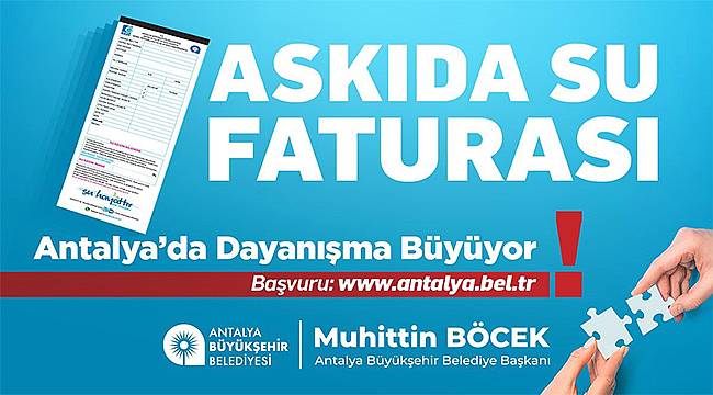 Büyükşehir'in Askıda Fatura uygulaması ile yardımlaşma ve dayanışma ağı büyüyor