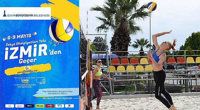 İzmir'de plaj voleybolu zamanı 