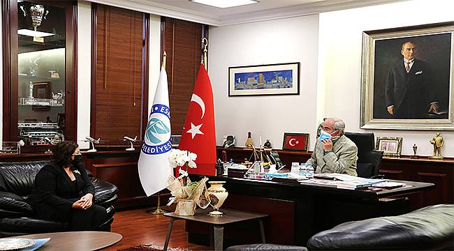 Amerika'da Yaşayan Türk Siyasetçiden Başkan Büyükerşen'e Ziyaret