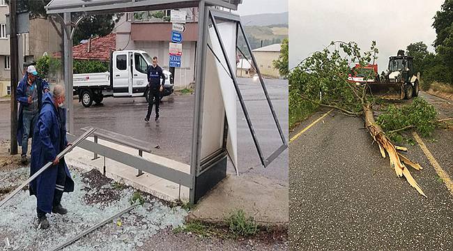 Manisa Büyükşehir ve MASKİ'den tam kadro fırtına ve yağmur mesaisi
