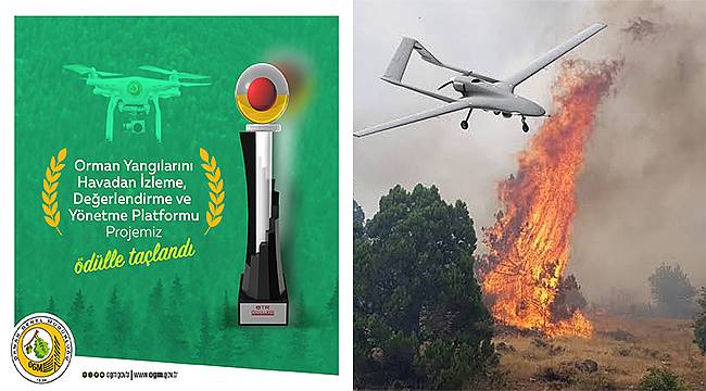 Orman yangınlarıyla mücadelesinde OGM'ye ödül 