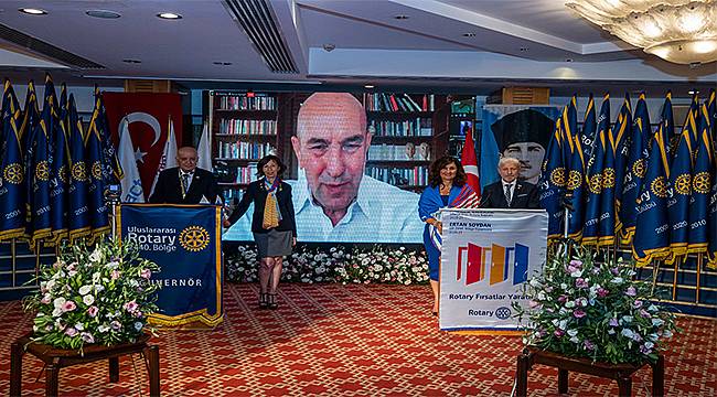 Tunç Soyer'e Rotary Meslek Hizmet Ödülü