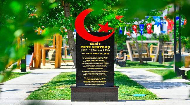 15 Temmuz Şehidi Mete Sertbaş'ın ismi Üsküdar'da parka verildi 