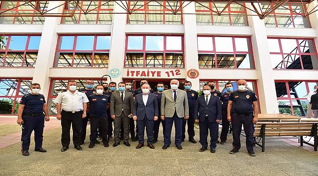 Başkanvekili Güzgülü, Vali Karadeniz'le İtfaiyeyi Ziyaret Etti