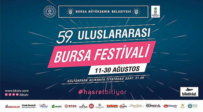 Bursa'da festival coşkusu başlıyor 