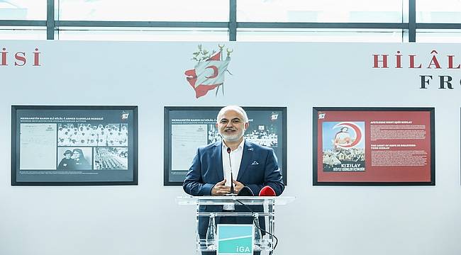 Hilâl-i Ahmer'den Kızılay'a '153 Yıllık İyilik Hareketimiz' sergisi İstanbul Havalimanı'nda açıldı