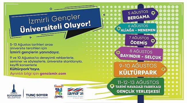 İzmir Büyükşehir'den üniversite tercihi yapacak gençlere danışmanlık hizmeti