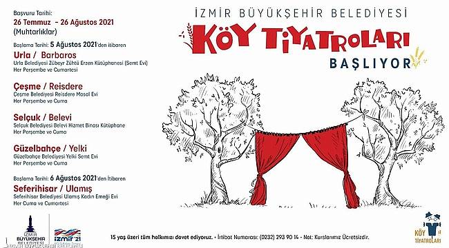 İzmir'de Köy Tiyatroları eğitimleri başladı 