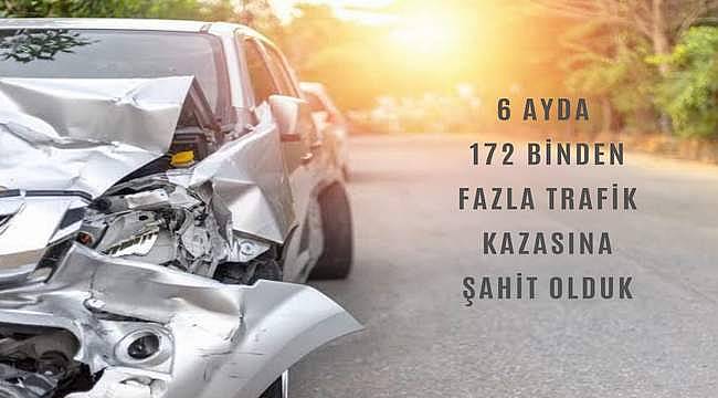 Araştırma: 6 ayda 172 binden fazla trafik kazasına şahit olduk