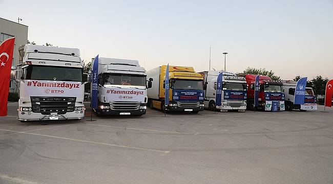 Bursa'dan yangın bölgelerine yardım eli