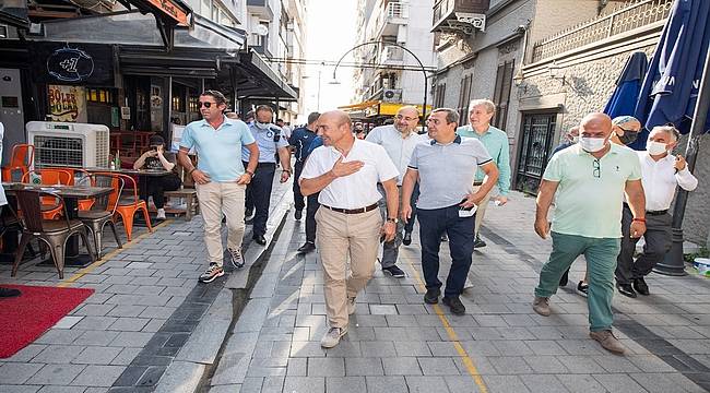 Tunç Soyer esnaf temsilcileriyle buluştu: Kıbrıs Şehitleri Caddesi şehrin vitrini olacak