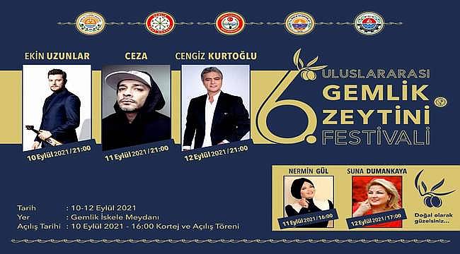 6. Uluslararası Gemlik Zeytini Festivali başlıyor