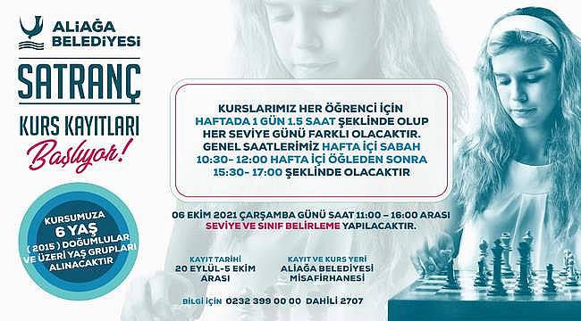 Aliağa Belediyesi Satranç Kulübü kış dönemi kurs kayıtlarını başlatıyor 