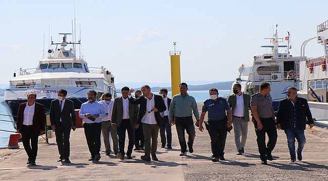 Aliağa ile Midilli Adası arasında gemi seferleri için çalışma başlatıldı