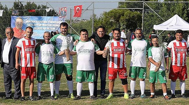 Muhtarlar Futbol Turnuvası'nda zorlu çeyrek final tamamlandı
