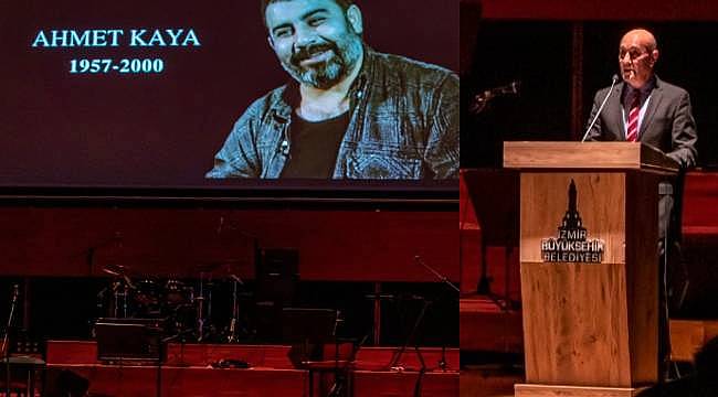 Tunç Soyer, Ahmet Kaya'yı anma konserinde konuştu: "Ahmet Kaya'nın değil koca bir ülkenin hikayesi" 