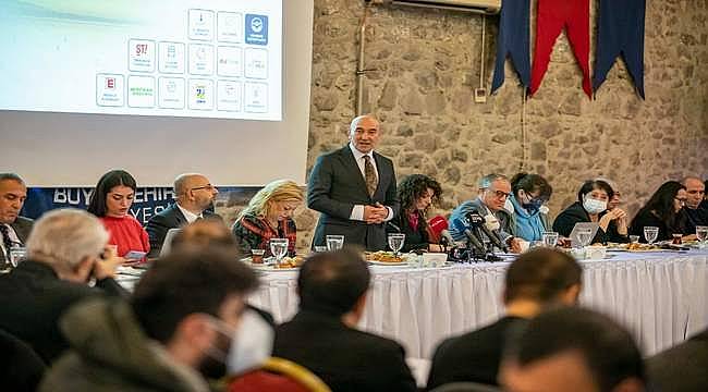 Başkan Soyer yerel basın temsilcileriyle bir araya geldi 