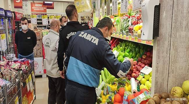 Bayraklı zabıtasından yılbaşı denetimi 