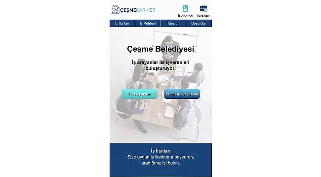 Çeşme Belediyesi'nden istihdam sorununa çözüm: 'Çeşme Kariyer'