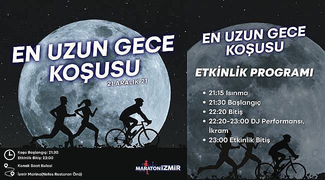 İzmirliler en uzun gecede koşacak