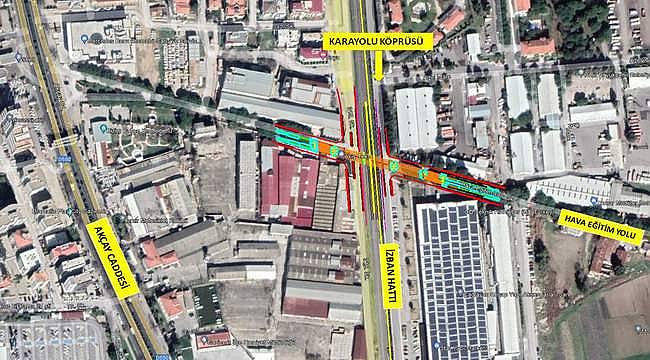 Gaziemir'e yeni taşıt üst geçidi geliyor