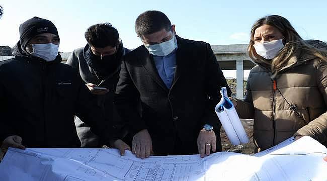 Jeopark Ziyaretçi Merkezi'nde çalışmalar devam ediyor