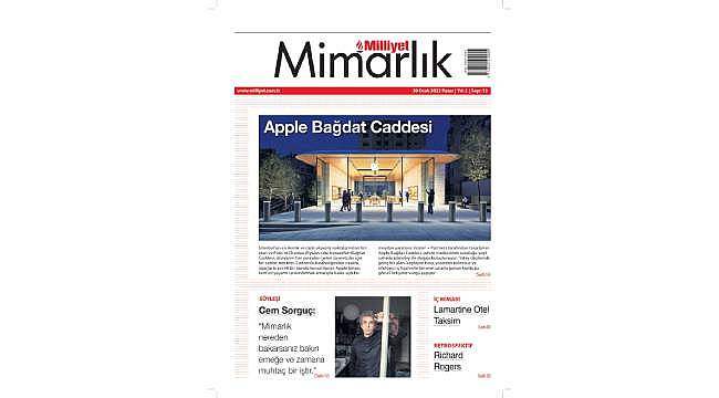 Mimarlıklık alanındaki tüm gelişmeler Milliyet Mimarlık Dergisi'nde 