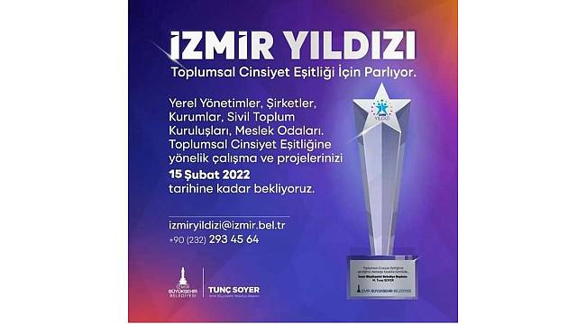 İzmir Yıldızı Ödülleri için geri sayım başladı: Toplumsal cinsiyet eşitliğine yönelik projeler katılabiliyor