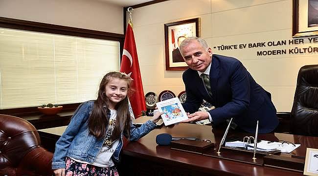 Küçük yazardan Başkan Zolan'a ziyaret 