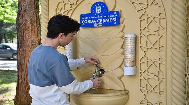 Bursa'da çorba çeşmeleri glütensiz aktı
