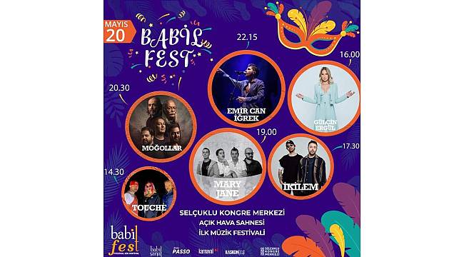 Konya'nın en büyük müzik festivali Babil Fest için geri sayım başladı 