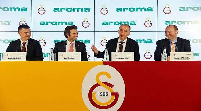 Galatasaray'ın resmi su sponsoru Aroma oldu 