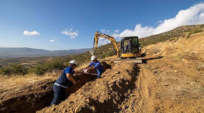 İZSU, Ödemiş'in kırsal mahallelerinde su hatlarını yeniliyor