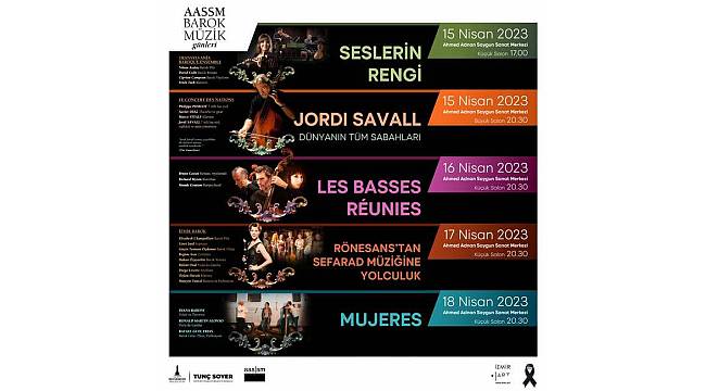 AASSM'de Barok Müzik Günleri 15 Nisan'da başlıyor! 