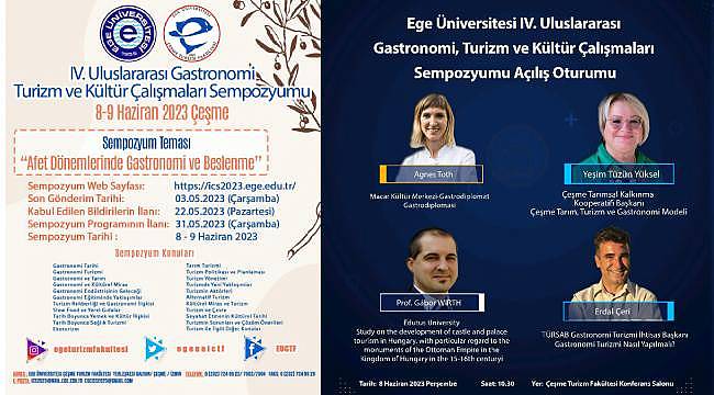 Ege Üniversitesi Çeşme Turizm Fakültesinden önemli bir bilimsel etkinlik daha…