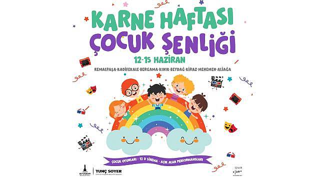 İzmir Büyükşehir Belediyesi miniklerin karne sevincine ortak oluyor