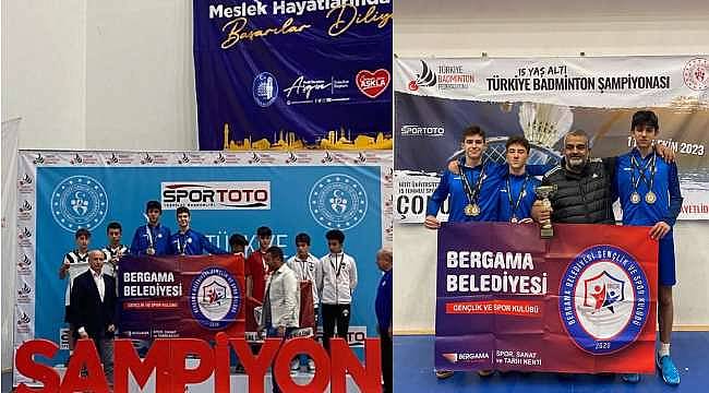 Bergama Belediyesi Badminton Takımı başarıdan başarıya koşuyor 