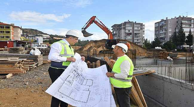 Karşıyaka Belediyesi 'Taziye Evi ve Kütüphane' yapımında sona yaklaştı