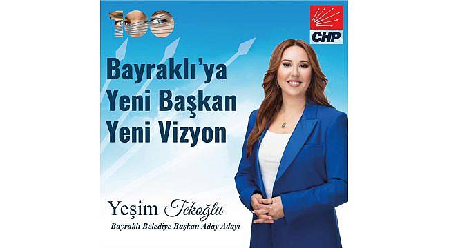 Yeşim Tekoğlu, "Bayraklı'ya Yeni Başkan Yeni Vizyon" Sloganıyla Yola Çıktı