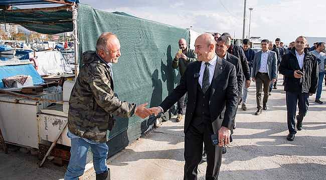 Başkan Soyer, Karşıyakalı balıkçıları ziyaret etti
