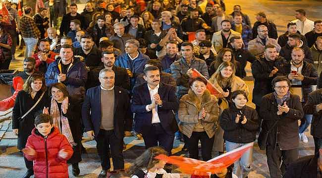 Başkan Kırgöz'ün ev ziyareti mitinge dönüştü