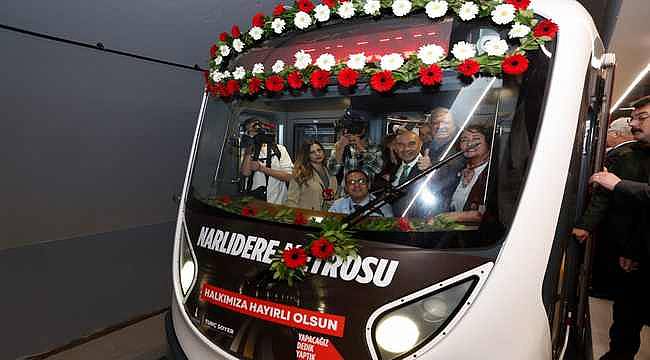 Narlıdere Metrosu görkemli bir törenle açıldı